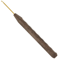 Wollhäkelnadel Walnuss Gold 326